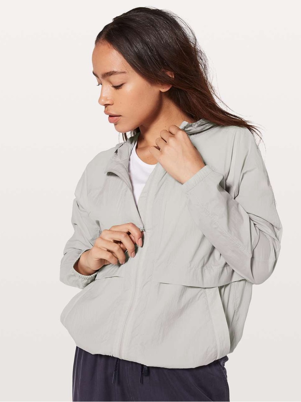 Lululemon Gray Hood Lite Jacket